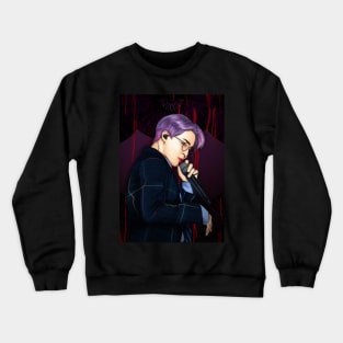 bts jimin purple hair Crewneck Sweatshirt